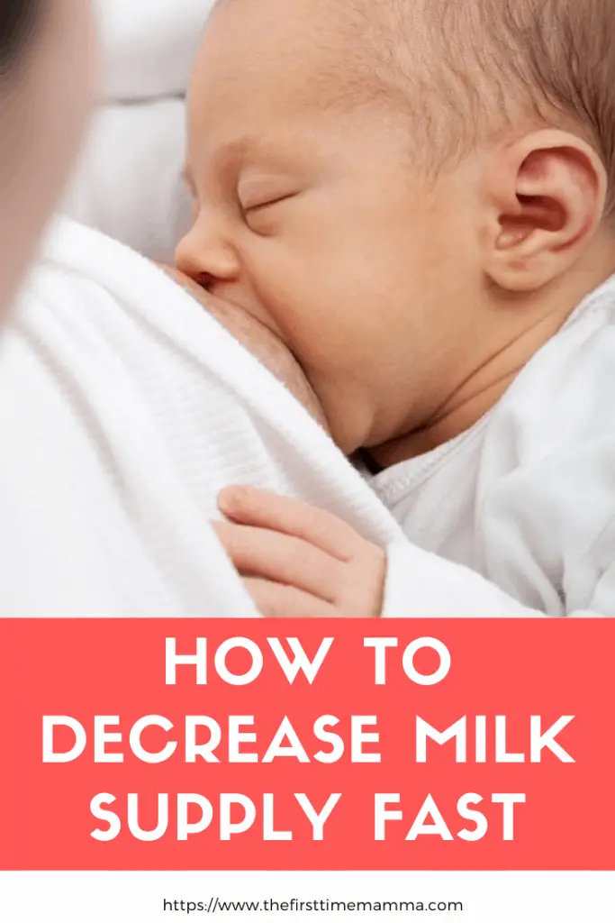 decrease milk supply fast