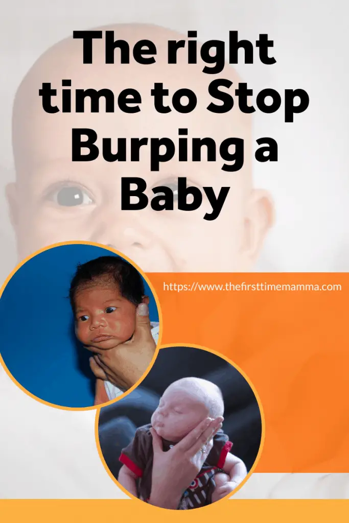 when to stop burping a baby