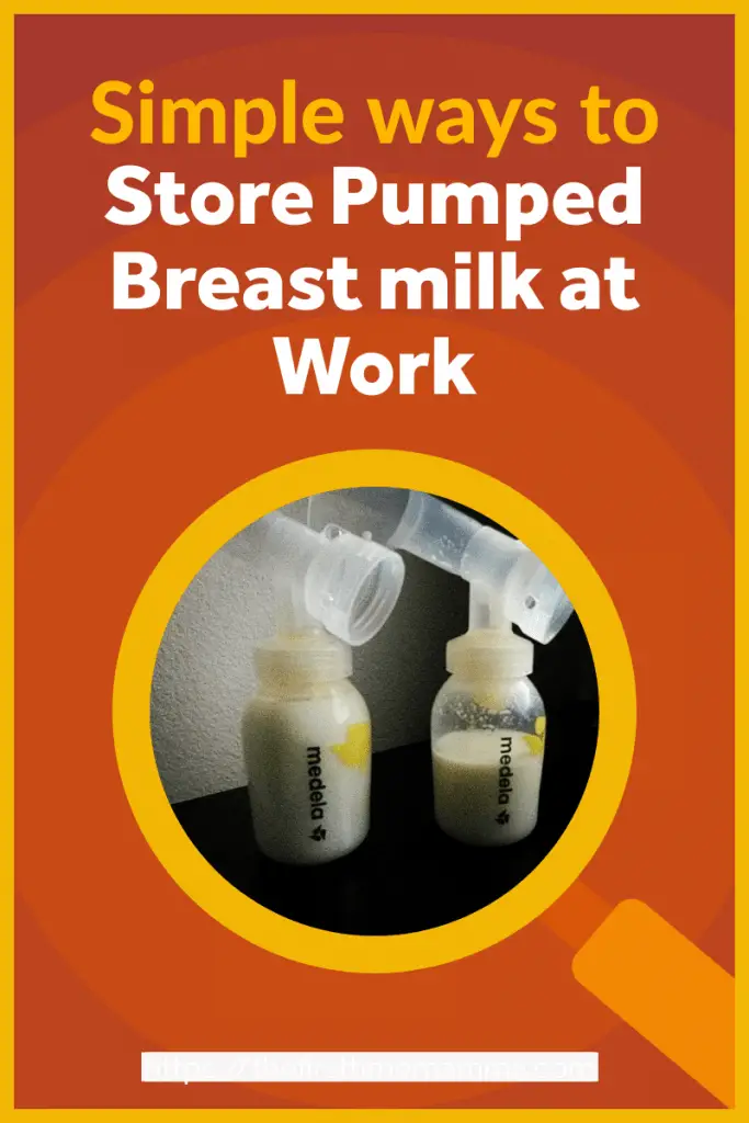Store pumped breast milk at work