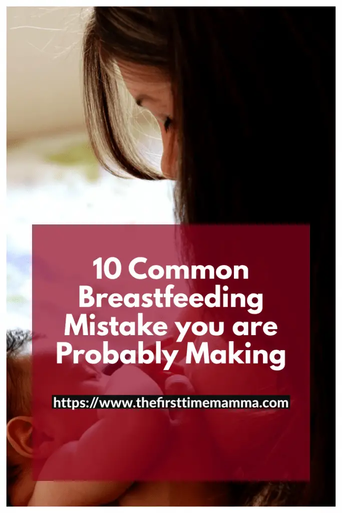 Breastfeeding mistakes