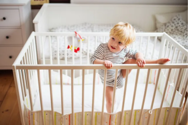 18 month old Baby is climbing out of Crib