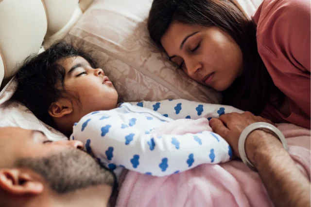 Is it ok for a 7 year-old to sleep with their parents